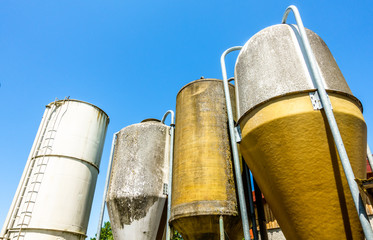 old silo tanks