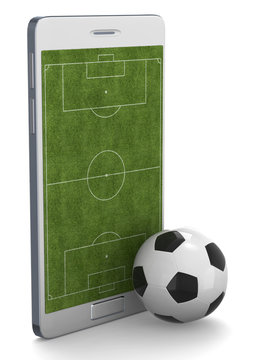 Smartphone and Soccer - 3D
