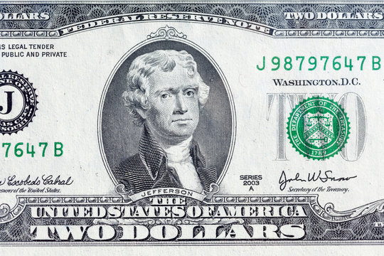 2-US-Dollar Schein, Banknote