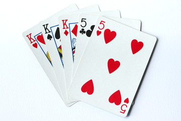 A full house deck of cards - poker