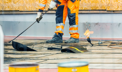 Strassenarbeiter bei der Arbeit