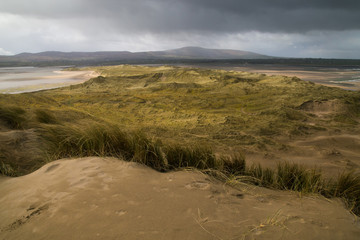 Bord de mer et dunes en Irelande