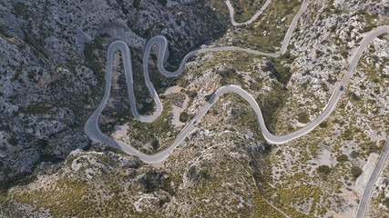 coastal road with many curves