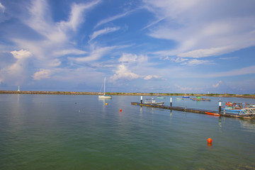 Boats and blue sky