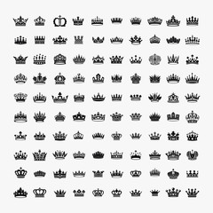 King and queen crowns symbols