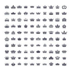 King and queen crowns symbols