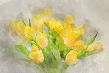 Yellow Tulipes