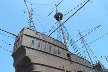 A replica of a Portuguese Pirate ship