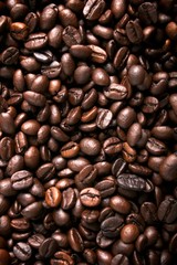 Coffee bean close up background