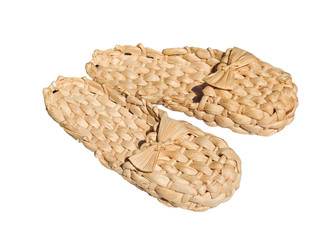 bast shoes isolated on white