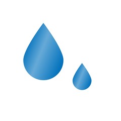 Water drop icons isolated on white background. Vector illustration.