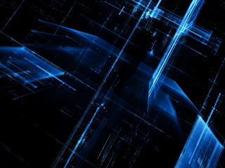 Obraz premium Glass city - abstract digitally generated image