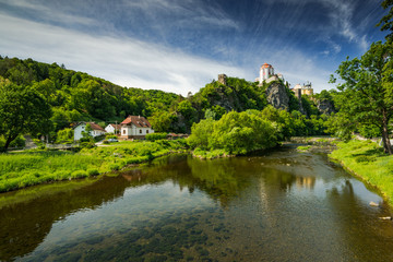 Fototapeta na wymiar Vranov nad Dyjí Chateau Castle in South Moravia, Czech Republic