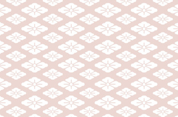 Japanese traditional pattern kimono flower petal diamond background pink