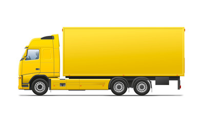 Yellow commercial transport