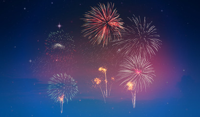 colorful fireworks