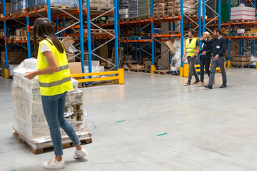 Busy day at warehouse