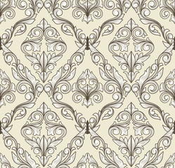 Retro decorative seamless pattern