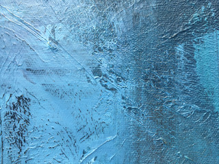 Dark night of indigo deep cosmos. Dark-blue background with natural indigo painting textures. The...