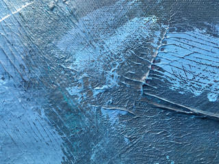 Dark night of indigo deep cosmos. Dark-blue background with natural indigo painting textures. The amazing nightly backdrop for bright signs, banners and other design works.