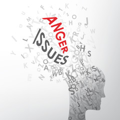 ANGER ISSUES concept typography