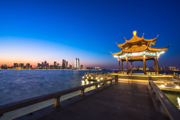panoramic suzhou city skyline