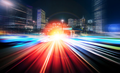 Abstract motion speed city 