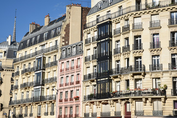 Beaux immeubles à Paris, France