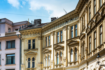 Antique building view in Old Town Bratislava, Slovakia