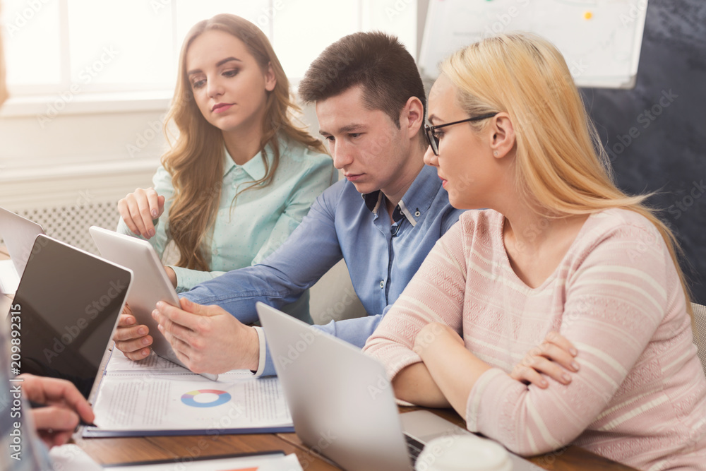 Aufkleber Programmers working in software developing company