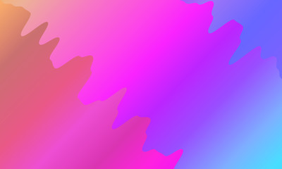 Colorful geometric background. Vibrant gradient.  Wavy pattern. Fluid shapes composition. Minimal design. Vector illustration