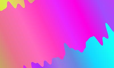 Colorful geometric background. Vibrant gradient.  Wavy pattern. Fluid shapes composition. Minimal design. Vector illustration