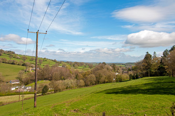 English countryside landscape scenery.