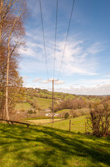 Fototapeta na wymiar English countryside landscape scenery.
