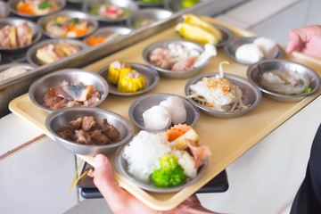 Dimsum a kind of local breakfast of Thailand