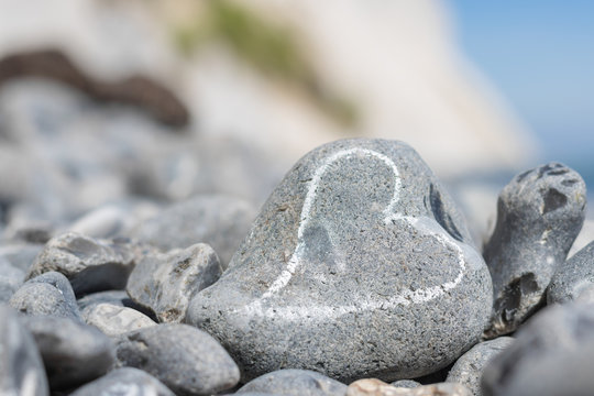 Heart on stone