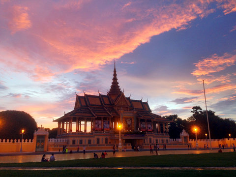 Preăh Barum R&eacute;achea Veang Chaktomuk, Royal Palace, Phnom Penh, Cambodia