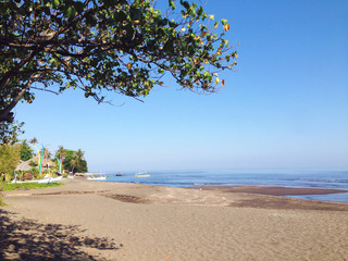 sandy beach in Amed, Bali, Indonesia