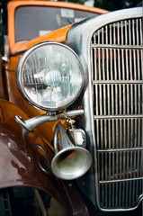 car auto retro old headlight automobile motor drive lamp 