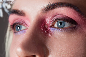 Fototapeta premium creative eye makeup