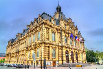 Tafelkleed Town hall of Tourcoing, a city near Lille in Northern France © Leonid Andronov