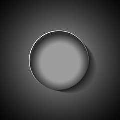 Minimalistic header design with volumetric circle in center.