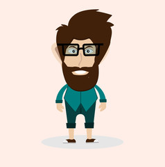Man with beard and glasses