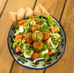 Vegan/Vegetarian Falafel with Green Salad