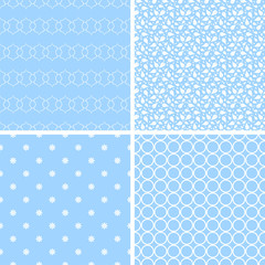 Different baby seamless patterns.