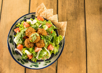Vegan/Vegetarian Falafel with Green Salad