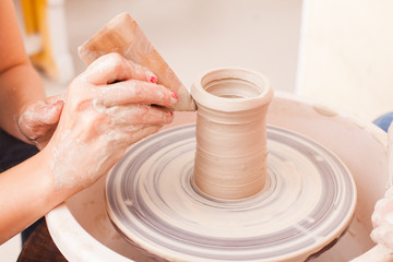 Child's ceramic handicrafts