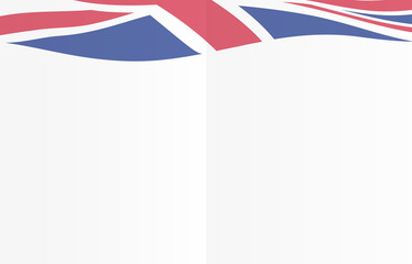 Greeting card template. United Kingdom card concept background