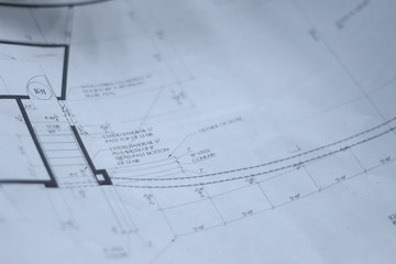 Blueprints Architecture Project Plans for Remodeling Interior Building