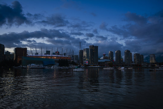Evening view on Vancouver Arena